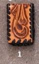 Austin Accent Leather Tooled Money Clip MC-04