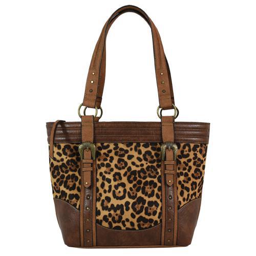 Justin Cheetah Prt Tote with Brown Trim 22076309