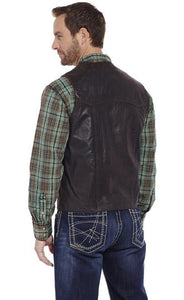 Cripple Creek Antique Suede Leather Vest Brown ML3061A-90