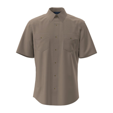 Wrangler® Performance Short Sleeve Shirt - Snaps - Tan 112369444