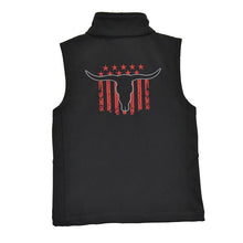 Load image into Gallery viewer, Cowboy Hardware Yth Skull Banner Polyshell Vest 387229-010