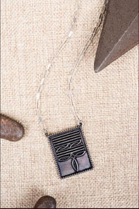 Tipi Western Boot Stitch Detail Necklace