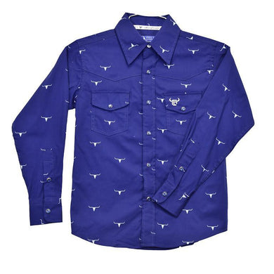 Cowboy Hardware TOD Skull Burst L/S Pring Navy 7225574-480-T