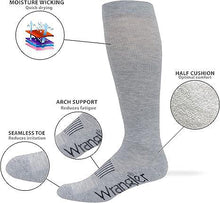 Load image into Gallery viewer, Wrangler Grey Men&#39;s Boot Socks