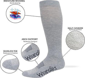 Wrangler Grey Men's Boot Socks