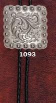 Austin Accent Bolo 2.25" Square Concho Ant. Silver 1053