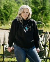 Load image into Gallery viewer, Outback Trading Co. Calli Crewneck Black Sweatshirt 40277