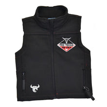 Load image into Gallery viewer, Cowboy Hardware Inf/Tod Too Tough to Cry Polyshell Vest Black 787-234-010