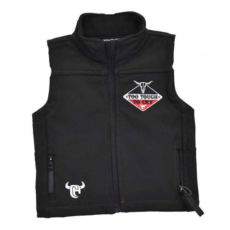 Cowboy Hardware Inf/Tod Too Tough to Cry Polyshell Vest Black 787-234-010