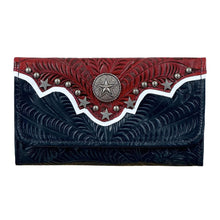Load image into Gallery viewer, American West Stars and Strips Tri-Fold Wallet 9394282