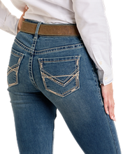 Load image into Gallery viewer, Rock&amp;Roll Women&#39;s Bootcut Petal Stitch Emb Riding Jean BW4RD06394