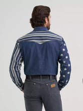 Load image into Gallery viewer, WRG FA26 West Men Vintage Denim LS BLU-607 112382001