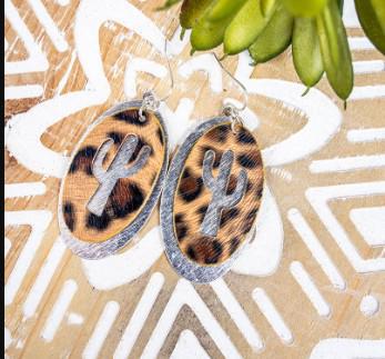 Icon Prickly Lane Cheetah & Silver-tone Layered Earrings