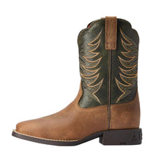 Load image into Gallery viewer, Ariat Distressed Brown/Alfalfa  Kid's Firecatcher Y 10042414