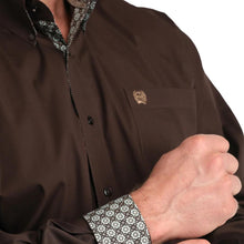 Load image into Gallery viewer, Cinch Mens L/S Solid Brown MTW1106065