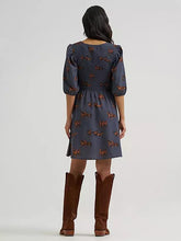 Load image into Gallery viewer, WRG FA26 WEST WMN MAXI SS DRESS HORSE BLU 112382665