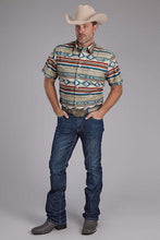 Load image into Gallery viewer, Roper Men&#39;s West Made Collection S/S Aztec Prt Snap 0300200670252BR