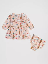 Load image into Gallery viewer, WRG FA26 West Baby Girl LS Dress Brnyrd Pink 112382698