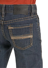 Load image into Gallery viewer, Rock &amp; Roll Denim Rope Stitch Emb Bootcut  Dark Vintage BB0BD09118
