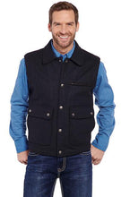 Load image into Gallery viewer, Cripple Creek Wool Melton CC Vest Heathered Black CR38566-46