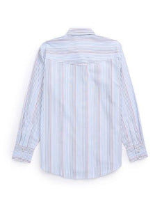 Ely Cattleman Men's Long Sleeve Textured Stripe Western Snap Shirt- White 2029279