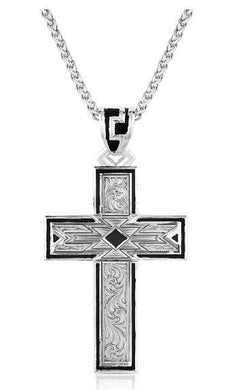 Montana Silversmiths Southwest Horizon Cross Necklace- NC6171