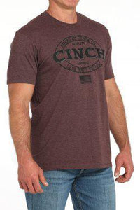 Cinch Mens Tee Purple MTT1690677