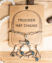 Load image into Gallery viewer, Tipi Turquoise Texas Style Charm Hat Chain