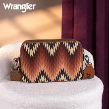 Load image into Gallery viewer, Montana West Wrangler Southwestern Pattern Dual Sided Print Crossbody Purse With Wallet Compartment WG2211-3003