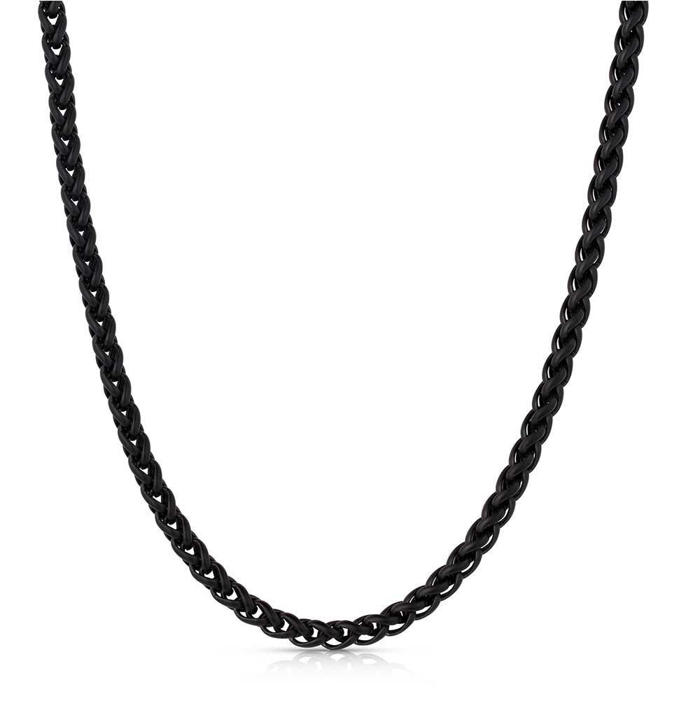 Montana Silversmith Midnight Onyx Wheat Chain Necklace NC6092