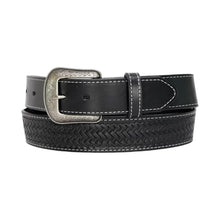 Load image into Gallery viewer, Heritage Leather Black 3pc Basketweave Center 2332