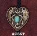 Austin Accent Heart Bolo w/Turquoise Stone