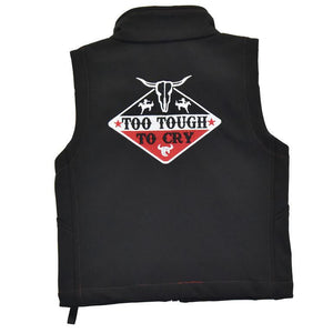 Cowboy Hardware Inf/Tod Too Tough to Cry Polyshell Vest Black 787-234-010
