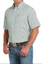 Load image into Gallery viewer, Cinch Men&#39;s Arenaflex Lt Green Geo Print SS MTW1704159
