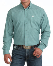 Load image into Gallery viewer, Cinch Mens L/S Print Arenaflex MTW1106136 BLU
