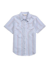 Load image into Gallery viewer, Ely Walker Ladies SS Multi Stripe Snap Shirt 325008