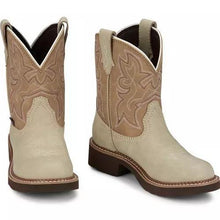 Load image into Gallery viewer, Justin Kay Taupe Natural Tan Cowhide Women's Boots GY9551