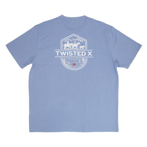 Twisted X Slate Blue SS T-shirt  009