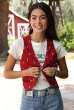 Load image into Gallery viewer, Cruel Denim Womens Vest CTV7532002 RED