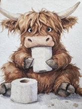 Load image into Gallery viewer, HIGHLAND COW KITCHEN TOWEL BATHROOM