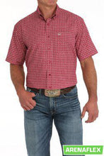Load image into Gallery viewer, Cinch Mens S/S Arenaflex Medallion Print Pink MTW1704151