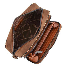 Load image into Gallery viewer, Montana West Wrangler Southwestern Pattern Dual Sided Print Crossbody Purse With Wallet Compartment WG2211-3003