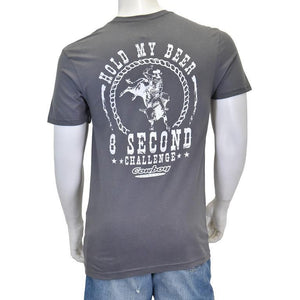 Cowboy Hardware Men's Hold My Beer Tee Charcoal 130814-043