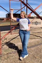 Load image into Gallery viewer, Rowdy Crowd All American Cowgirl Tee