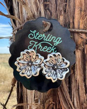 Load image into Gallery viewer, Sterling Kreek Tooled Flower Jewelry
