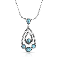 Load image into Gallery viewer, Attitude Jewelry  Wander West Turquoise Necklace &amp; Earring Set ANC6569 &amp; AER6569