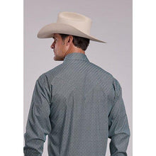 Load image into Gallery viewer, STETSON APPAREL MENS L/S SHIRT STETSON SNAP 2 POCKET PRINT 2867 FOREST MOSAIC PRINT - 11-001-0425-2000 GR