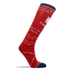 Twisted X Barbed Wire Socks Red