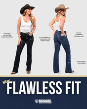Load image into Gallery viewer, Rock&amp;Roll Women&#39;s Bootcut Petal Stitch Emb Riding Jean BW4RD06394