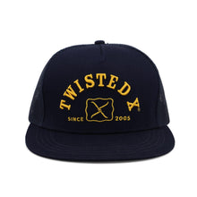 Load image into Gallery viewer, Twisted X Classic Trucker Cap - Navy &amp; Yellow